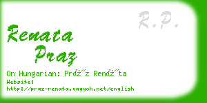 renata praz business card